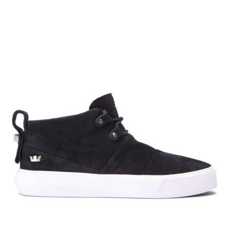 Supra Charles Mens High Tops Shoes Black UK 59WNT